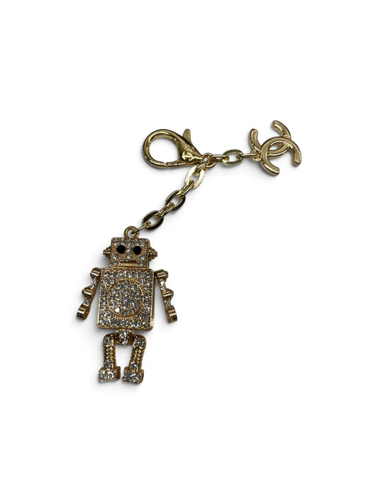 Chanel Rhinestone Robot Bag Charm