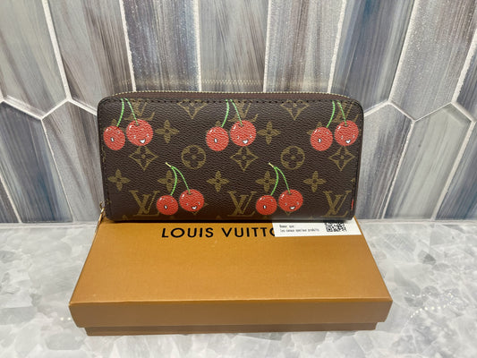 LV Brown Wallet w/Cherries