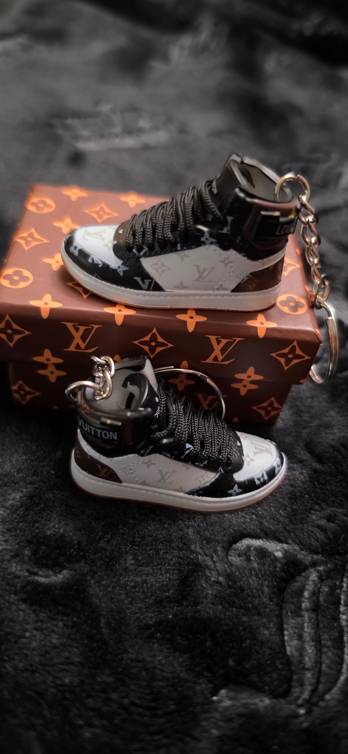 LV High Top Shoe Keychains