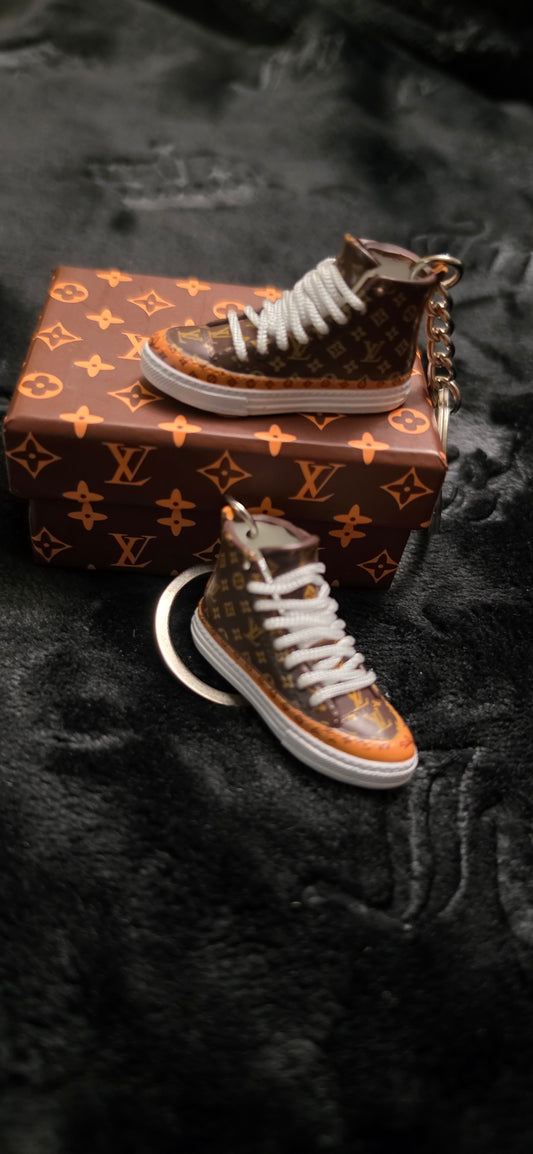 LV High Top Shoe Keychains