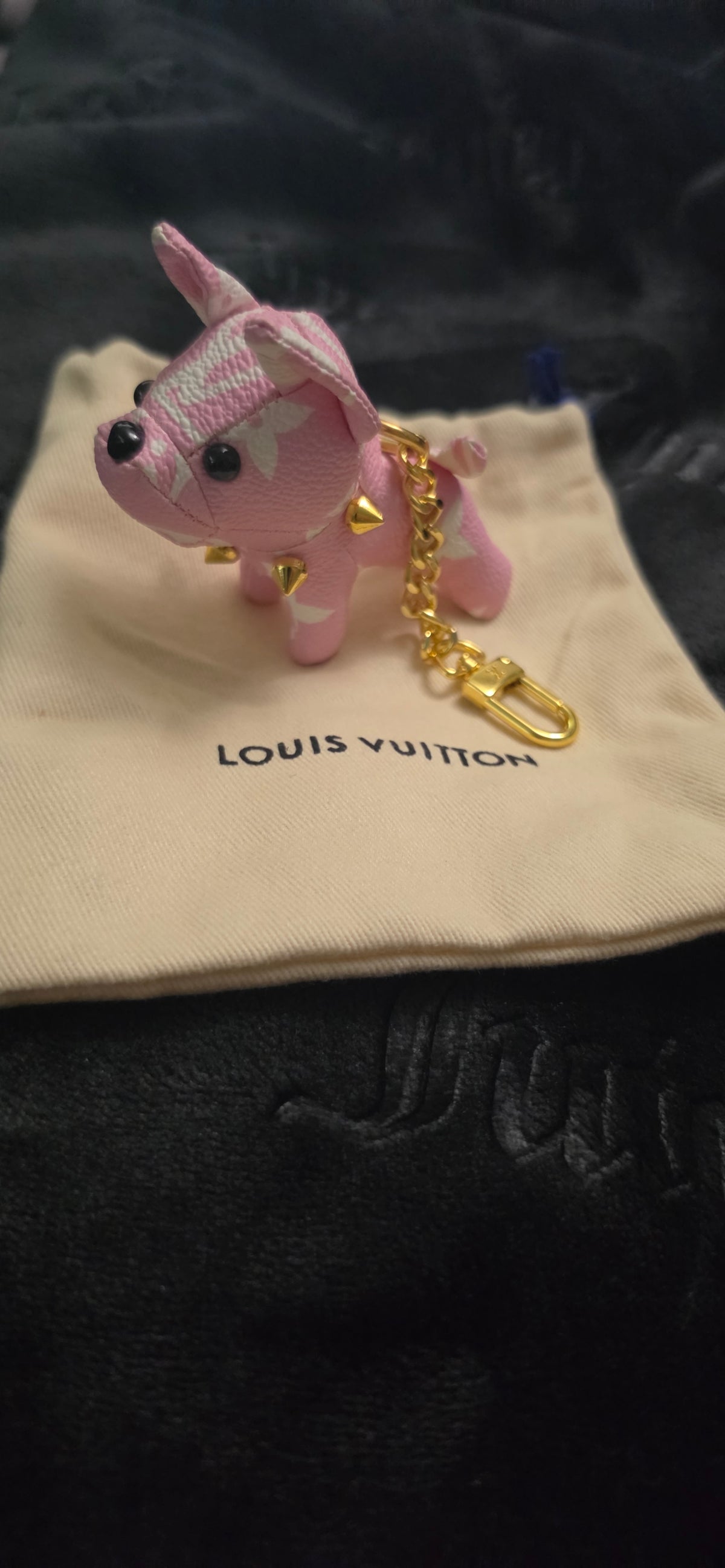 LV Puppie Keychain & Bag Charm