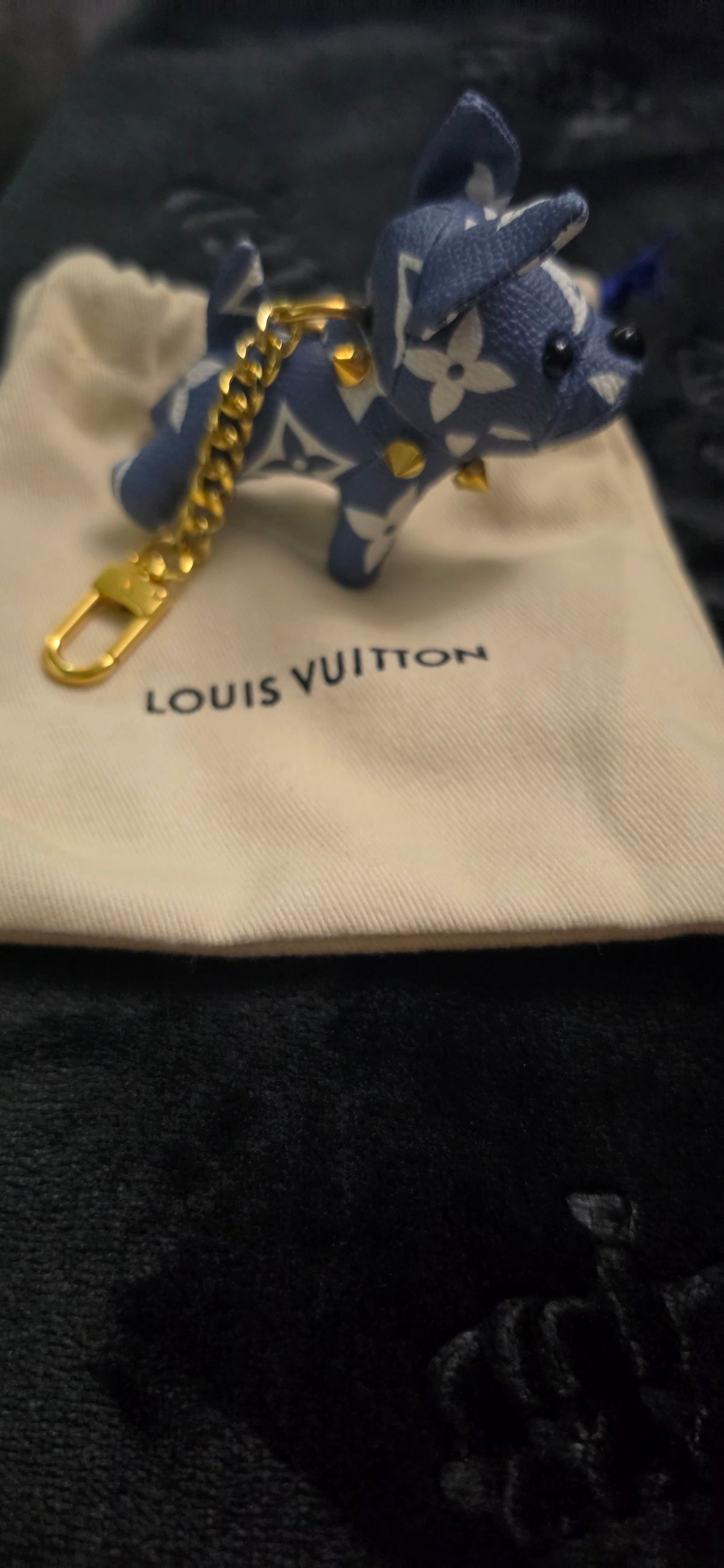 LV Puppie Keychain & Bag Charm