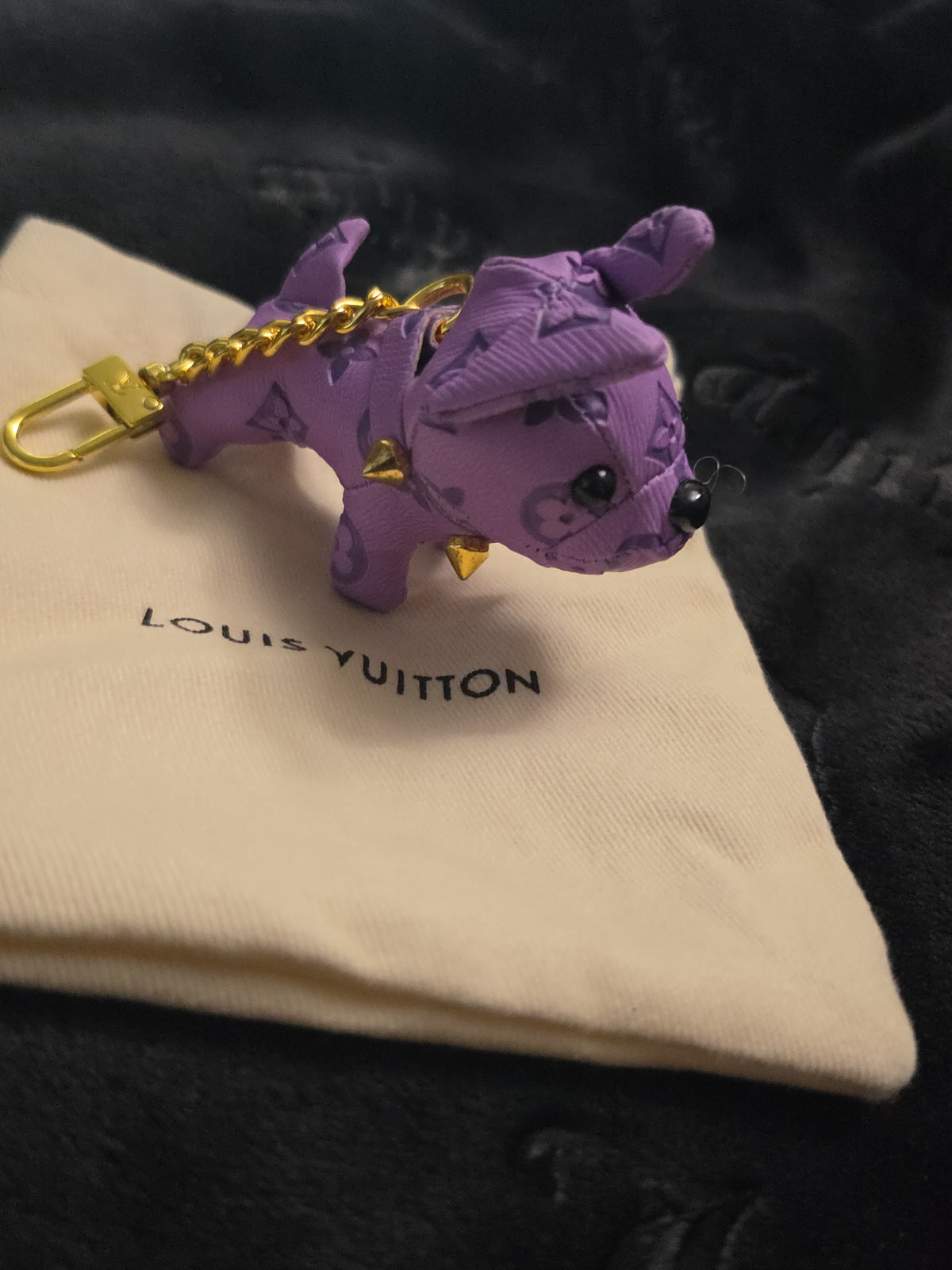 LV Puppie Keychain & Bag Charm