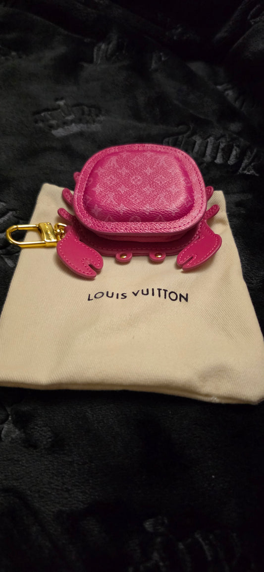 LV Crab Zipper Pouch Bag Charm